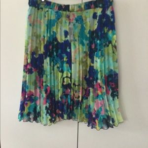 Covington Women's  Lined Multi-Color Pleated Skirt